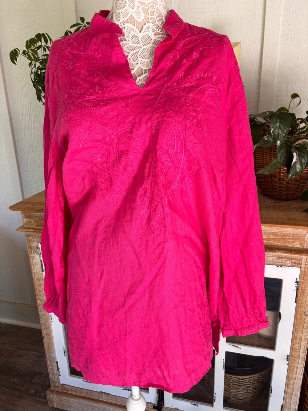 Lauren Ralph Lauren 100% Linen Top